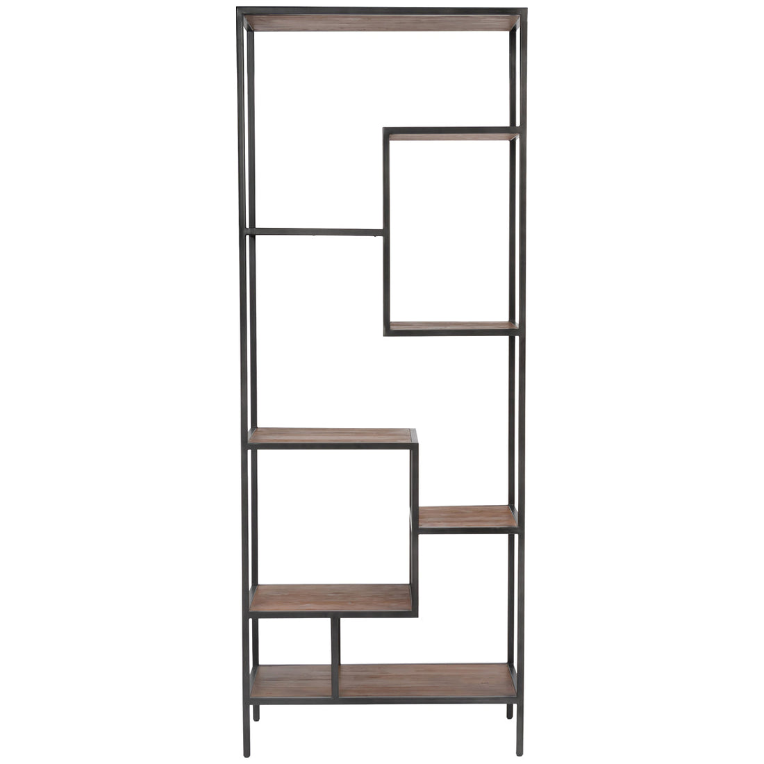Four Hands Irondale Helena 83-Inch Bookcase - Waxed Black