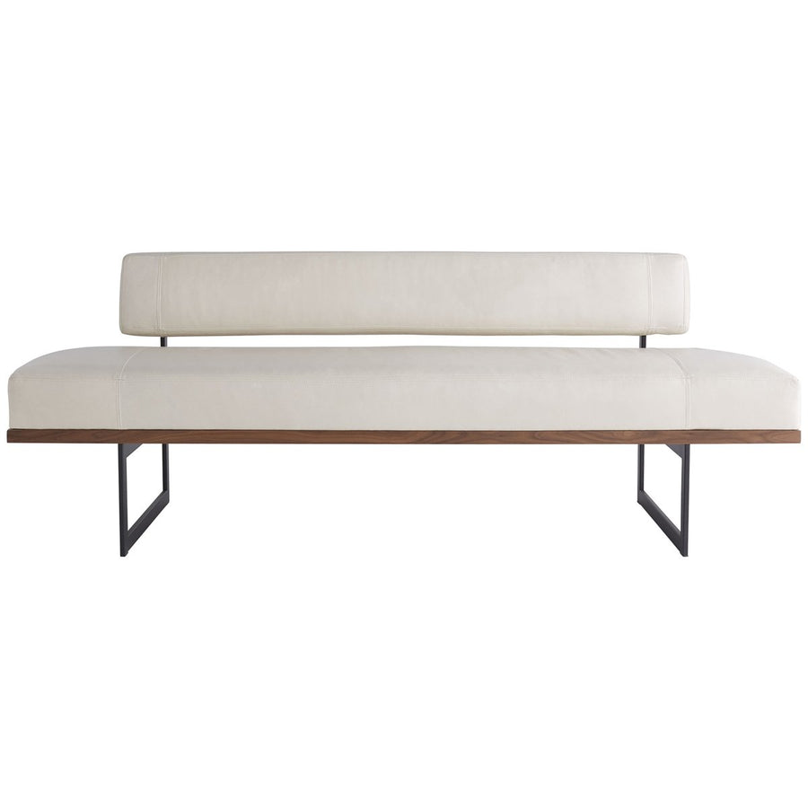 Arteriors Tuck Bench in Ivory Leather