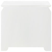 Villa & House Elina 3-Drawer Side Table, White in Kelley Pull