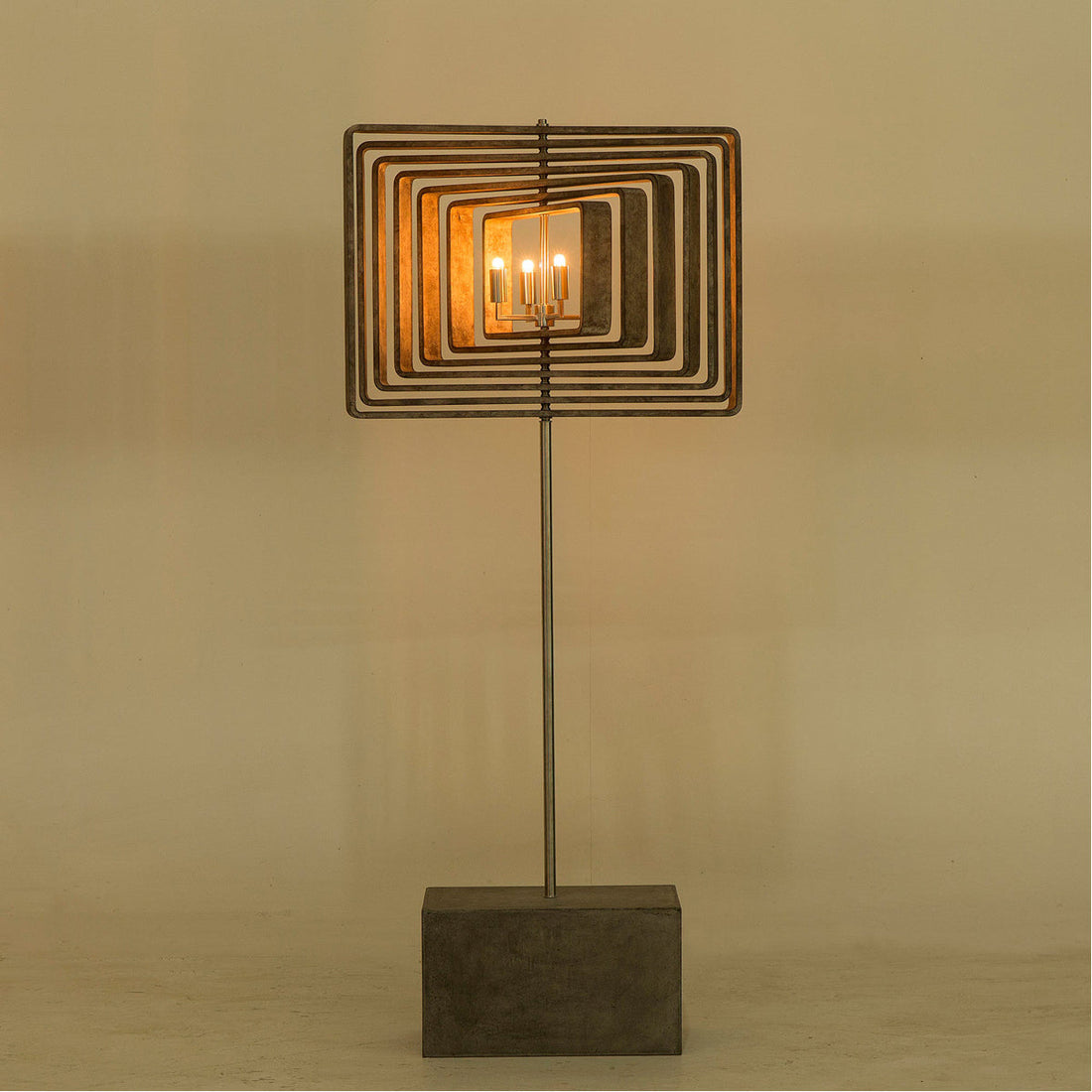 Nellcote Spiral Driftwood 7-Layer Floor Lamp