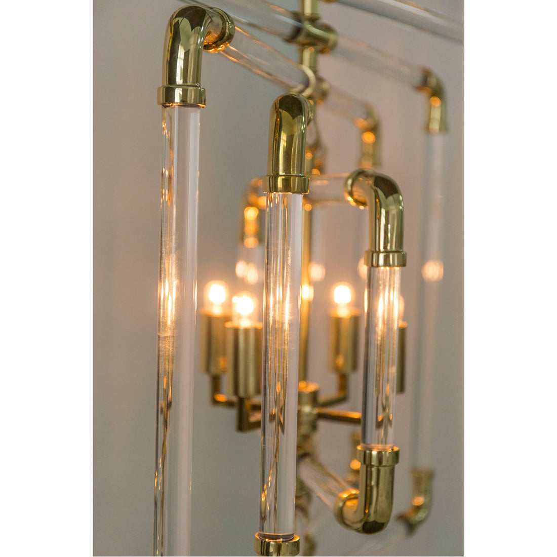 Nellcote Spiral Acrylic Stream Chandelier