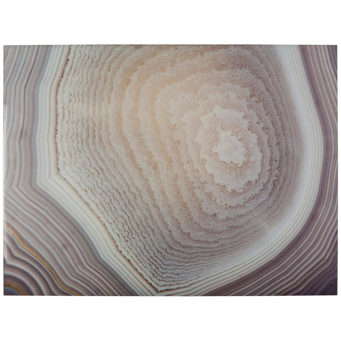 Coup & Co Neutral Agate Art Print on Glass - Style A