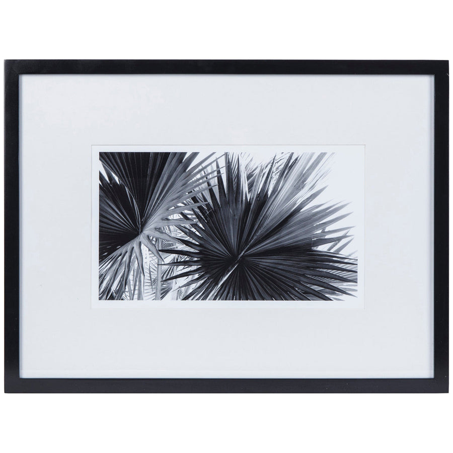 Sonder Living Black & White Palm Leaves Style B