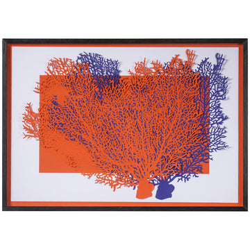Coup & Co Red and Blue Coral Art