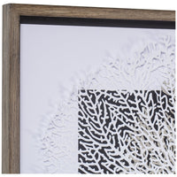 Coup & Co White and Grey Coral Art