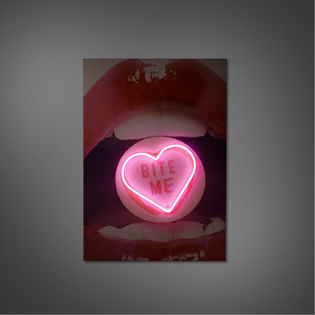 Coup & Co Hot Lips LED Neon Art - Bite Me