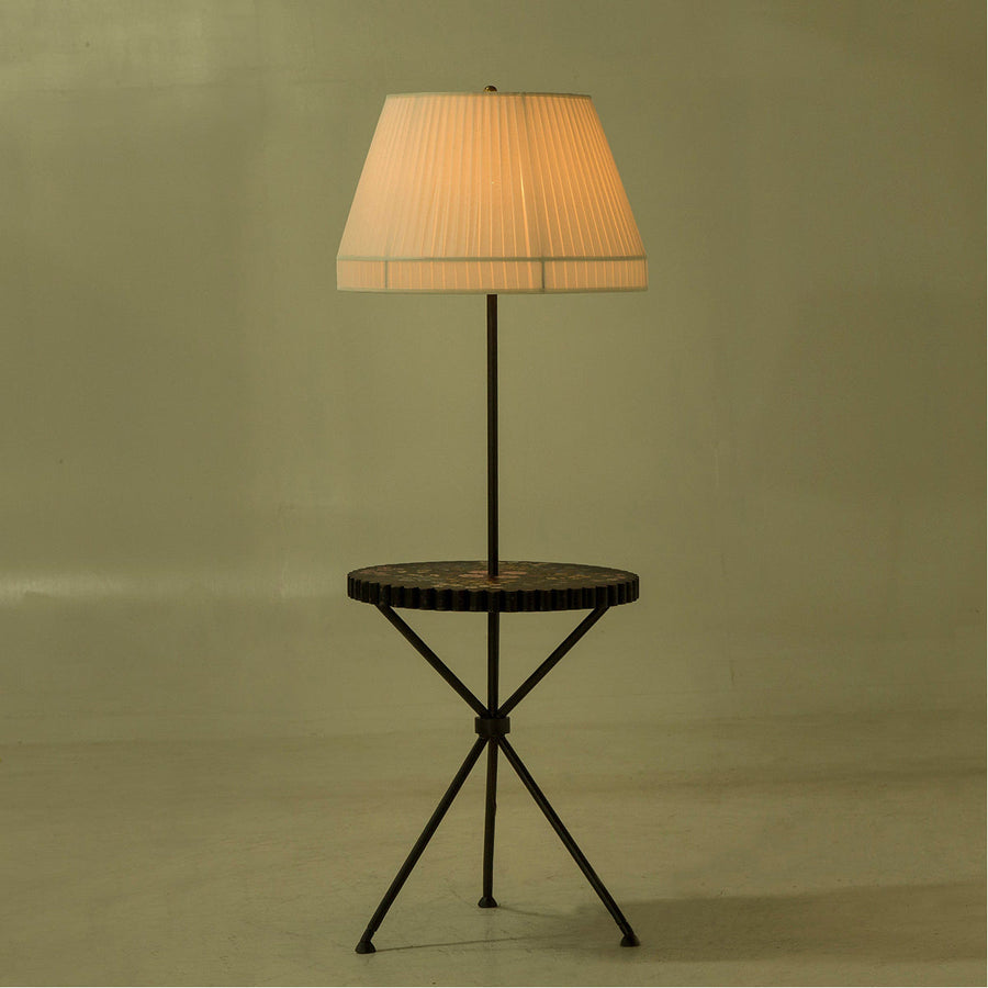 Boyd Floral Side Table Floor Lamp