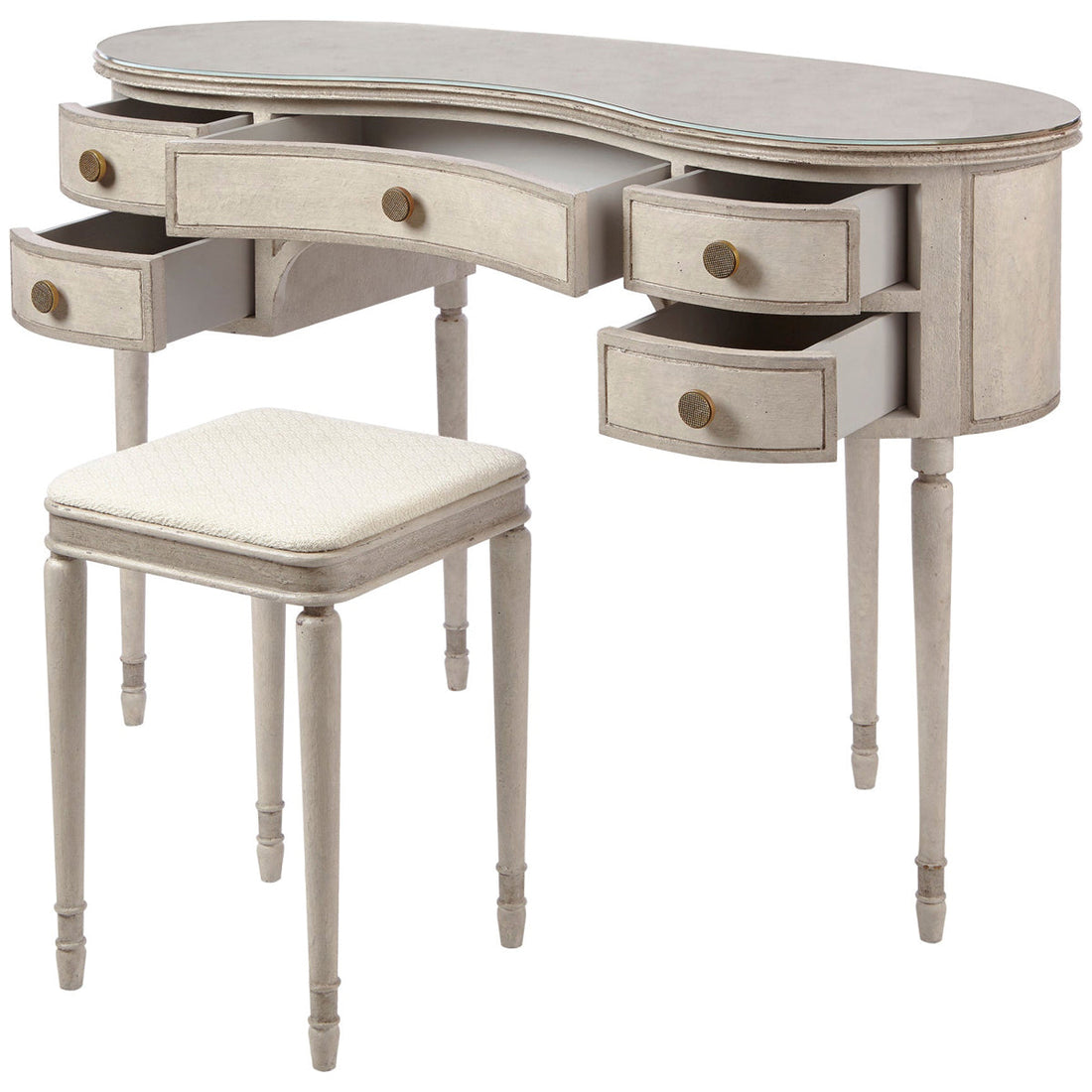 Boyd Barrel Dressing Table & Bench