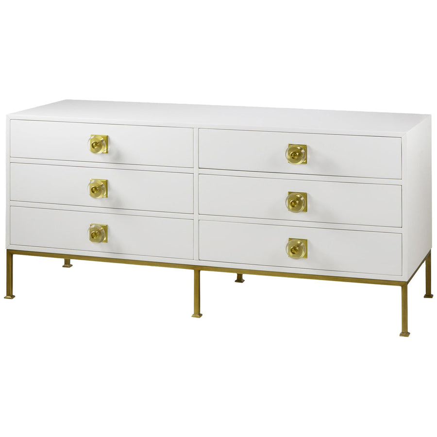 Boyd Formal 6-Drawer Dresser - White Lacquer