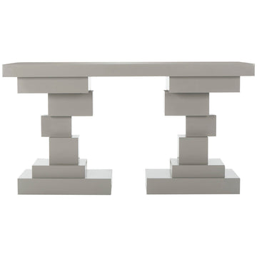 Kelly Hoppen Morgan Console Table - Gray Lacquer
