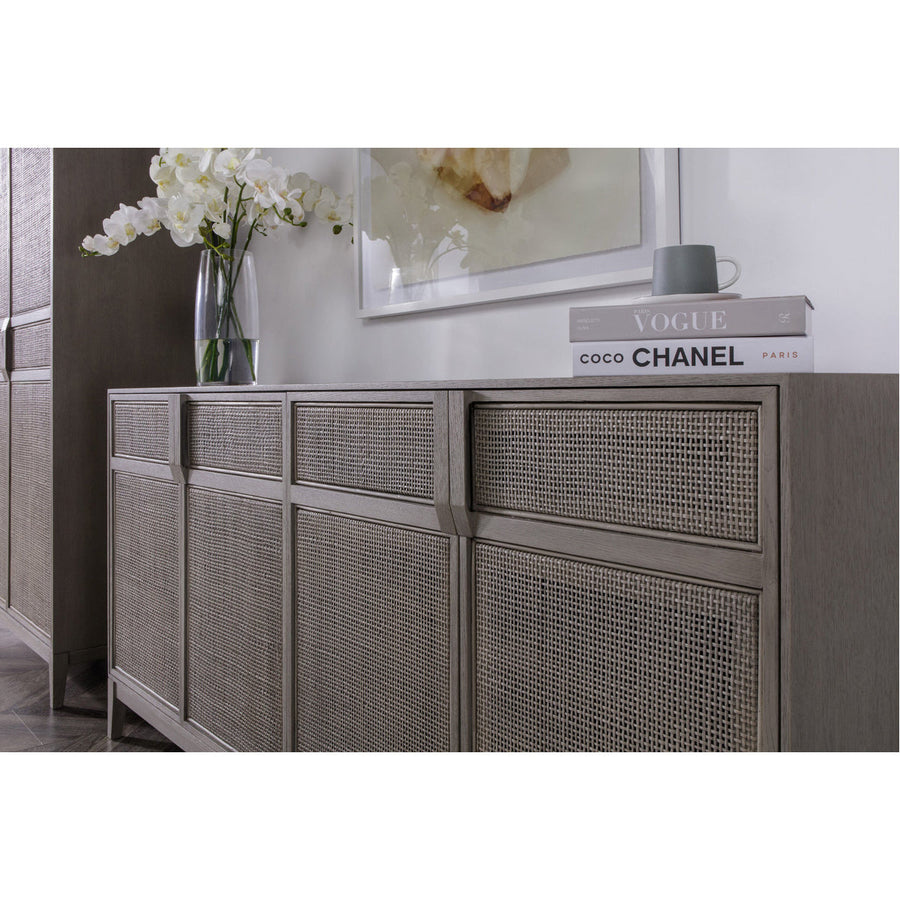 Sonder Living Hampstead Rattan 4-Door Sideboard