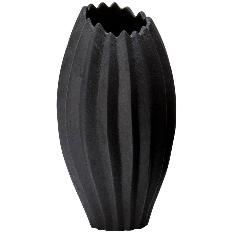 Sonder Living Bloom Vase - Lava Grey