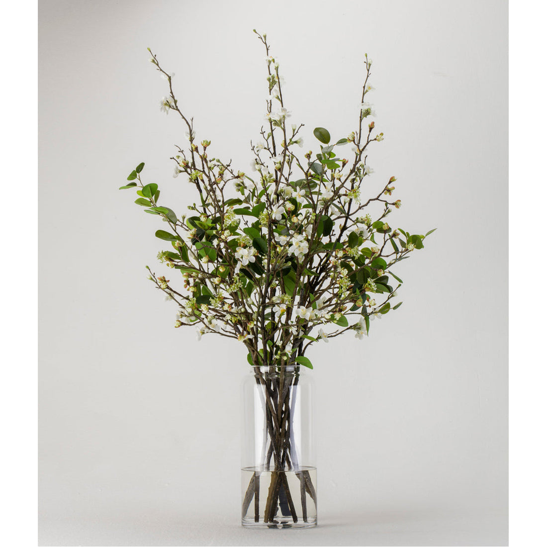 Sonder Living Mixed Blossom and Leaves - Glass Vase
