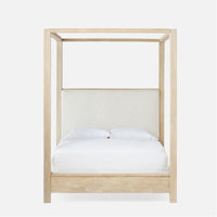 Made Goods Allesandro Boxy Canopy Bed in Ettrich Cotton Jute