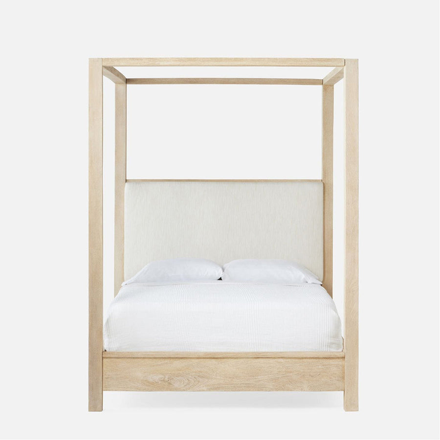 Made Goods Allesandro Boxy Canopy Bed in Colorado Leather