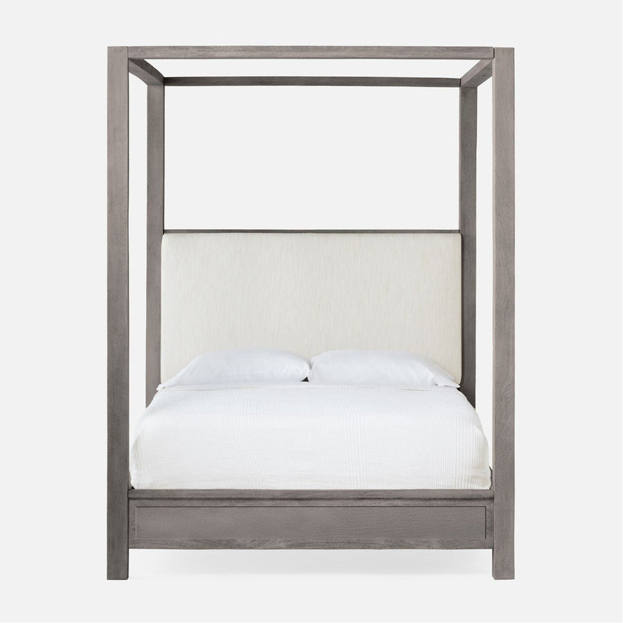 Made Goods Allesandro Boxy Canopy Bed in Liard Cotton Velvet