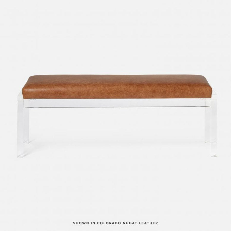 Made Goods Artem Double Upholstered Bench in Ettrick Cotton Jute