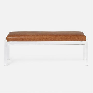 Made Goods Artem Double Upholstered Bench in Marano Lambskin