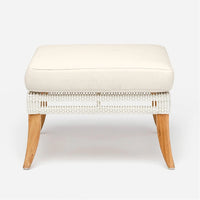 Made Goods Aurora Woven Outdoor Ottoman in Pagua Fabric