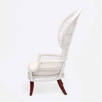 Made Goods Aurora Woven Wingback Outdoor Lounge Chair in Alsek Fabric