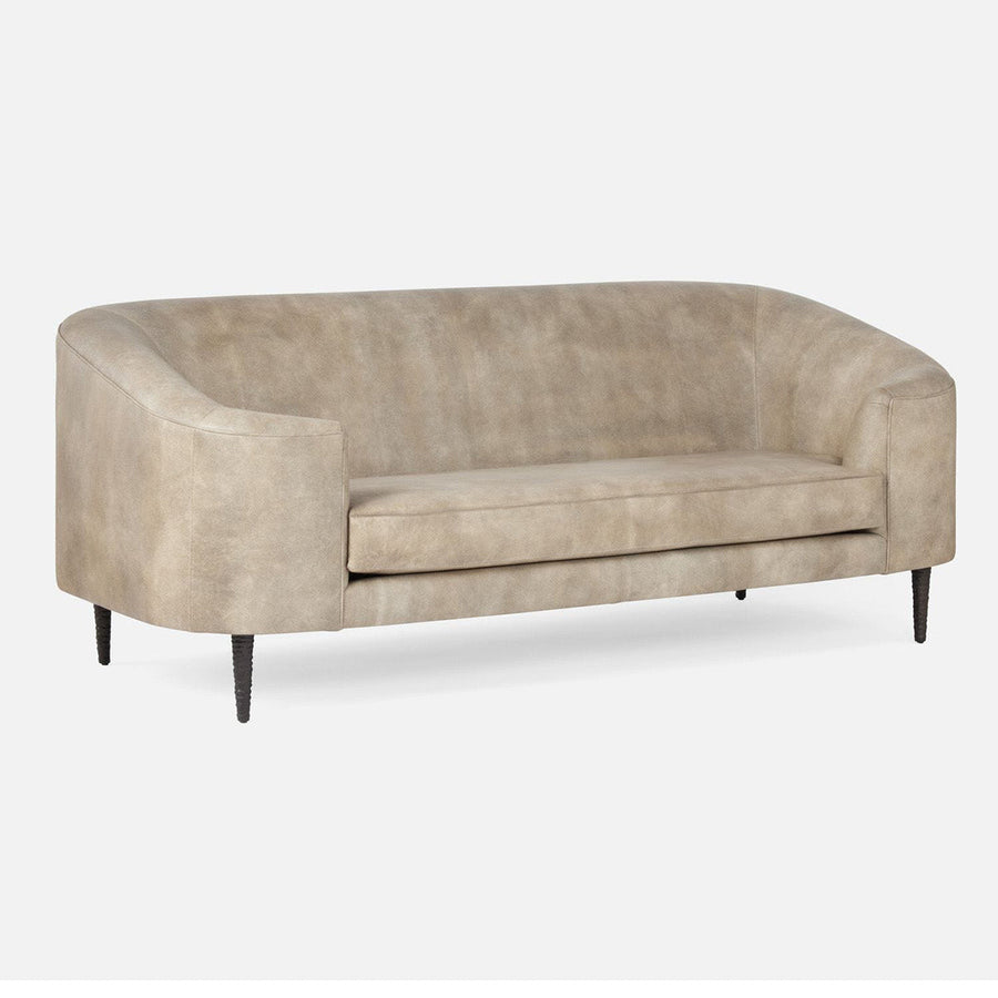 Made Goods Basset Contemporary Cabriole-Style Sofa, Nile Fabric