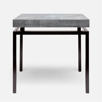 Made Goods Benjamin Floating Leg Side Table in Faux Shagreen