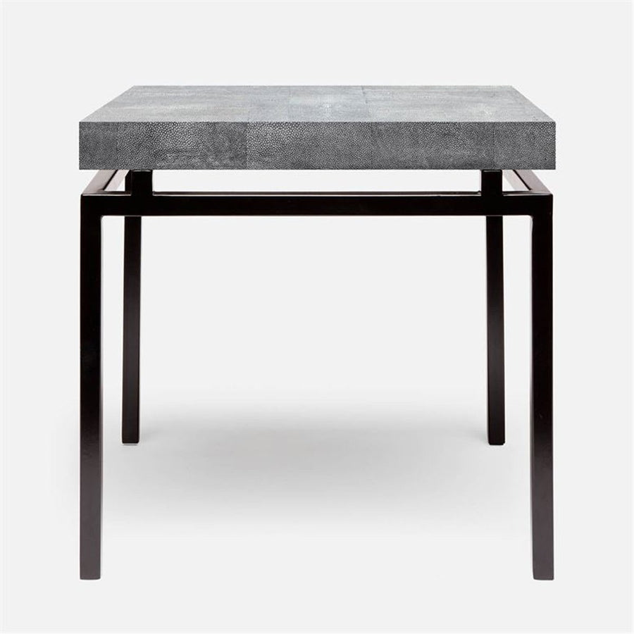 Made Goods Benjamin Floating Leg Side Table in Faux Shagreen