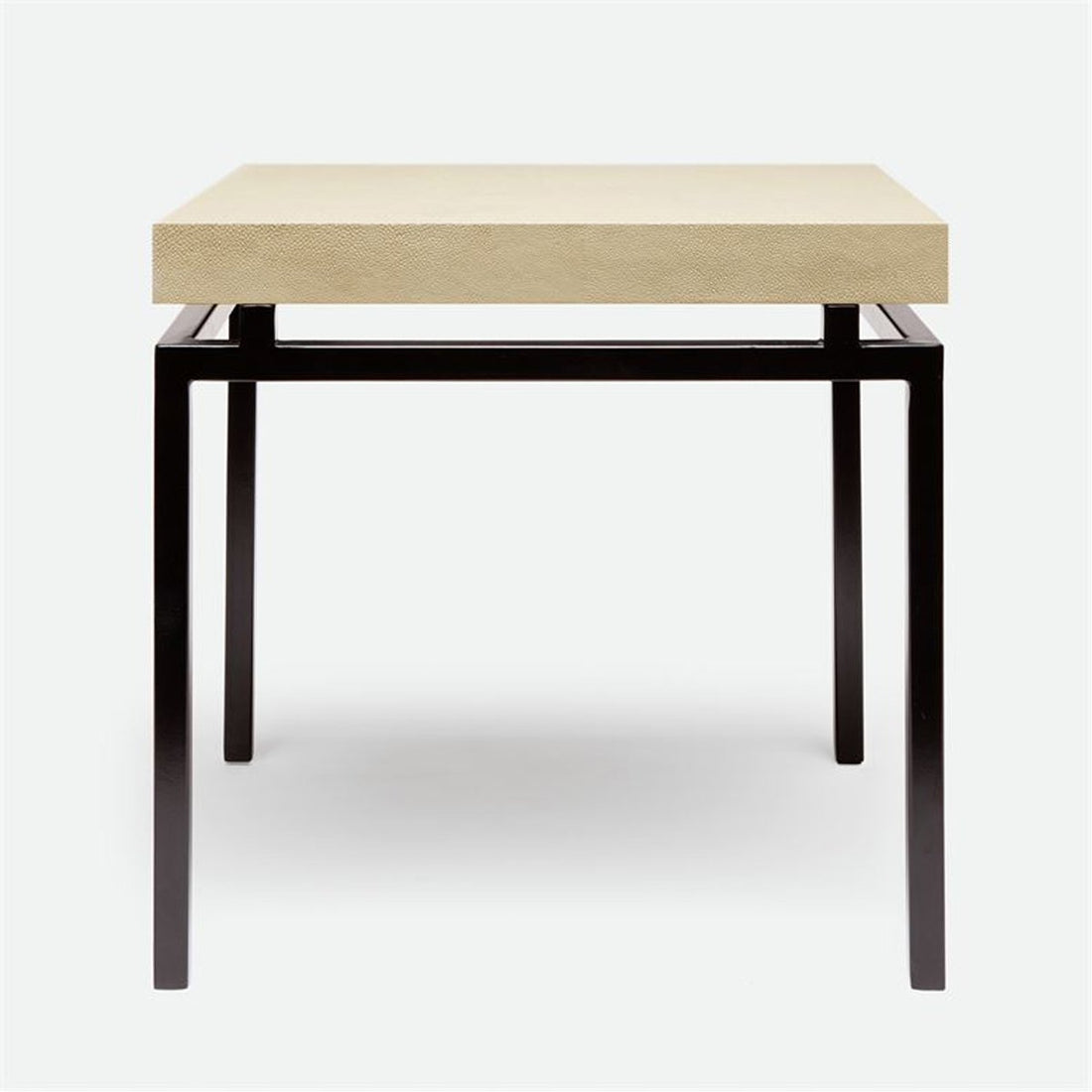 Made Goods Benjamin Floating Leg Side Table in Faux Shagreen