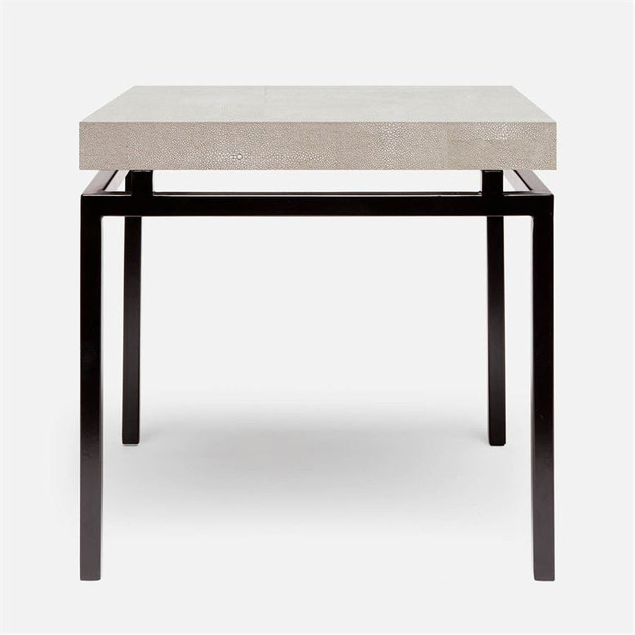 Made Goods Benjamin Floating Leg Side Table in Faux Shagreen