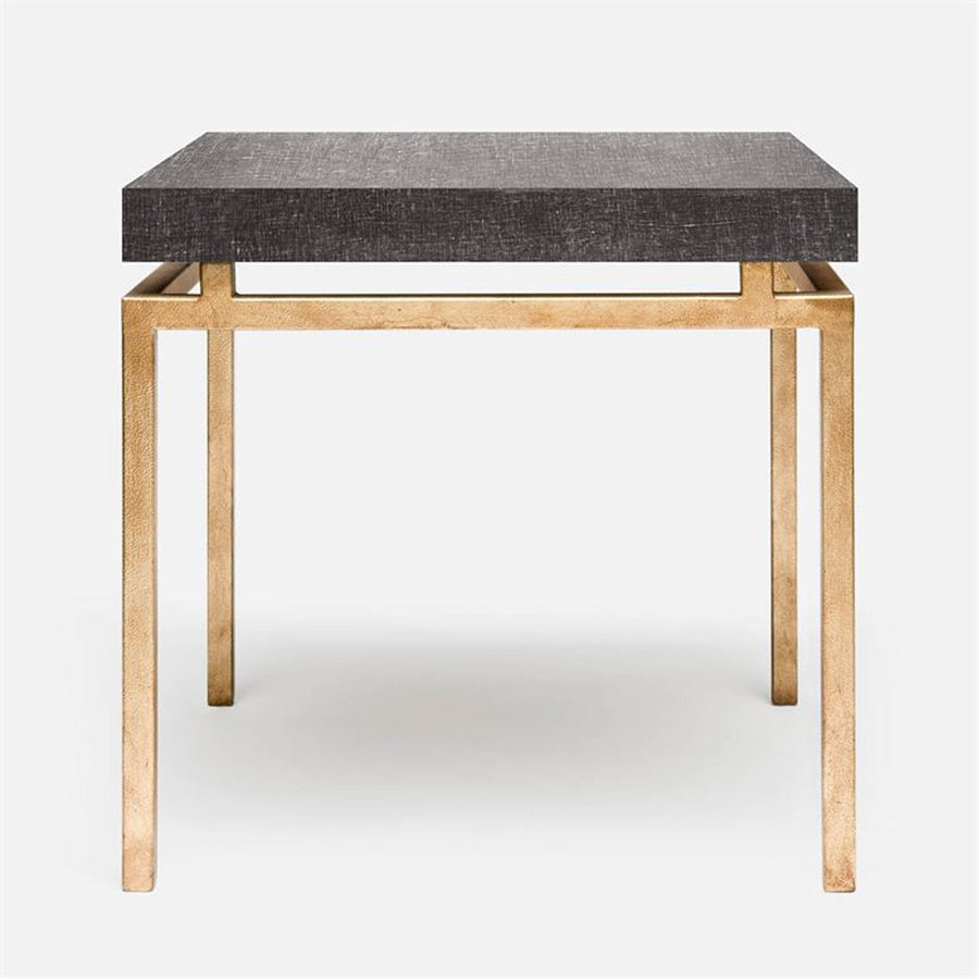 Made Goods Benjamin Floating Leg Side Table in Faux Linen