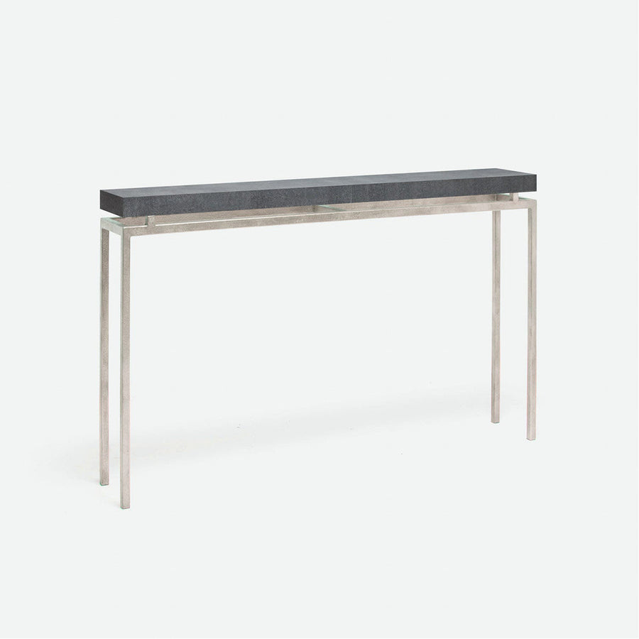 Made Goods Benjamin Narrow Console Table in Faux Horn