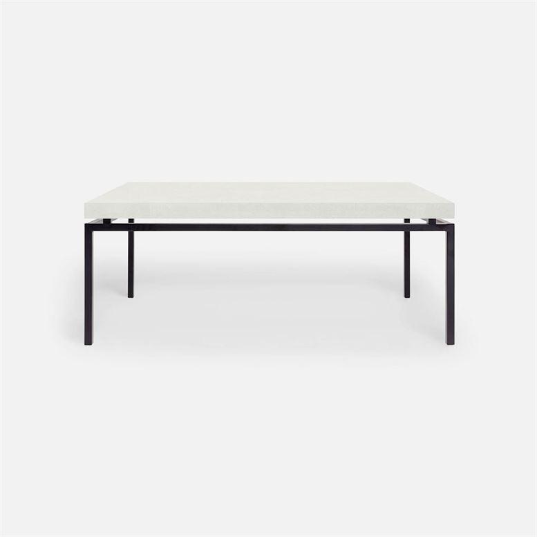 Made Goods Benjamin Floating Leg 48-Inch Coffee Table in Faux Shagreen Top