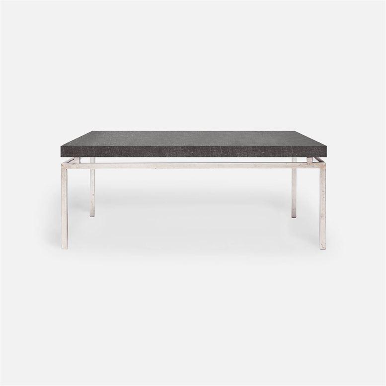 Made Goods Benjamin Floating Leg 48-Inch Coffee Table in Faux Linen