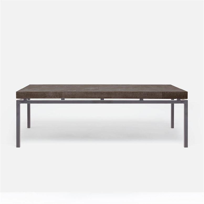 Made Goods Benjamin Floating Leg 52-Inch Coffee Table in Faux Shagreen Top