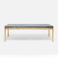 Made Goods Benjamin Floating Leg 52-Inch Coffee Table in Faux Shagreen Top