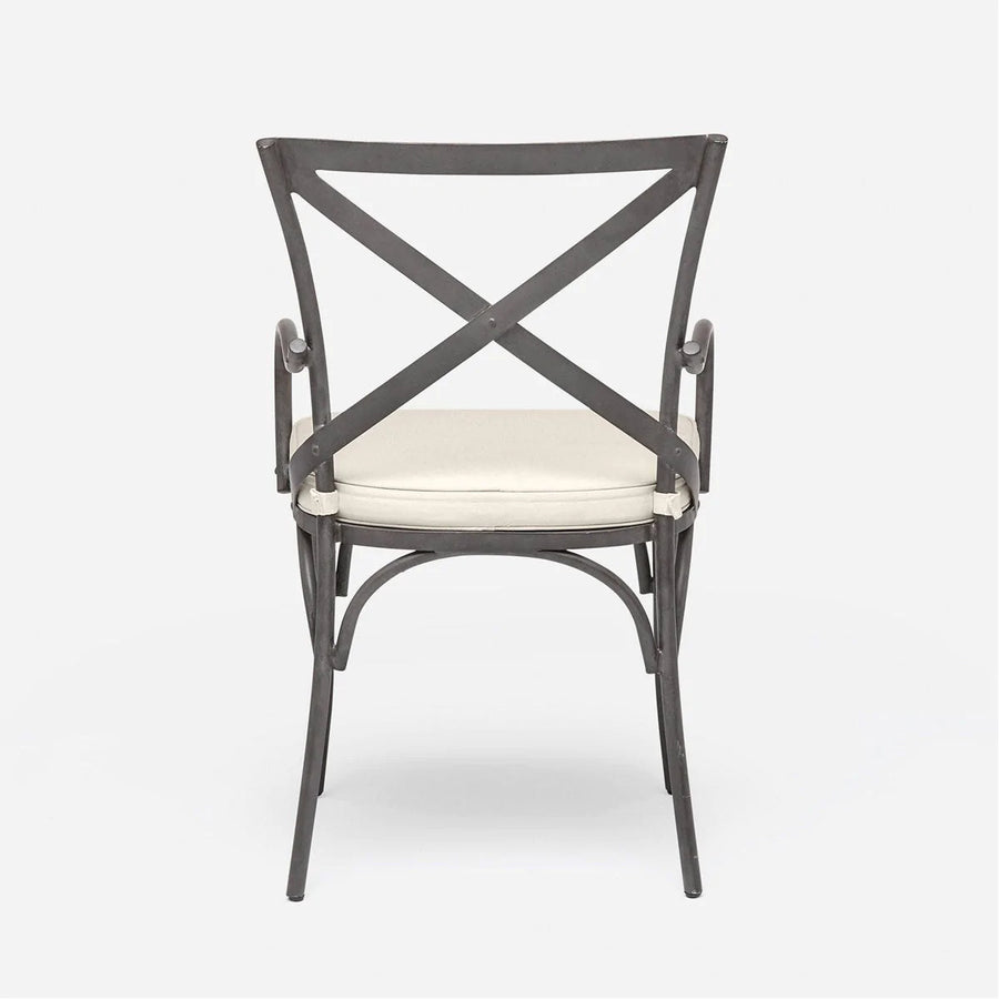 Made Goods Beverly Metal X-Back Outdoor Chair, Pagua Fabric