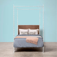 Made Goods Brennan Short Canopy Bed in Pagua Fabric