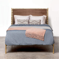 Made Goods Brennan Textured Queen Bed in Rhone Leather