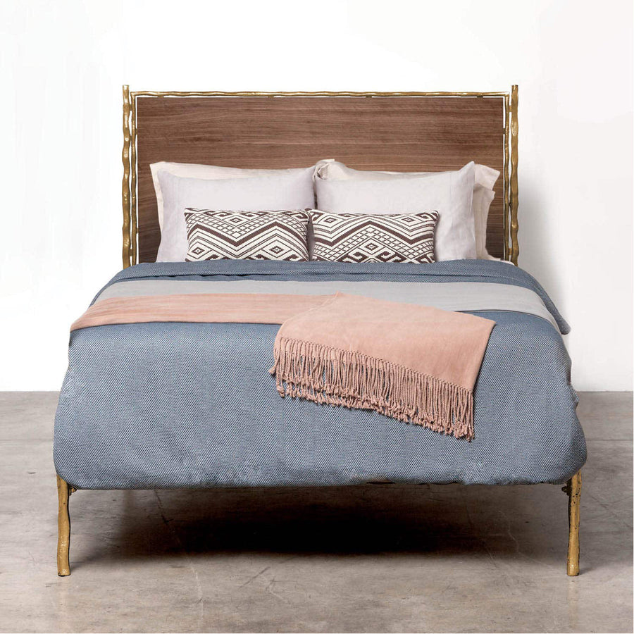 Made Goods Brennan Textured Bed in Mondego Cotton Jute