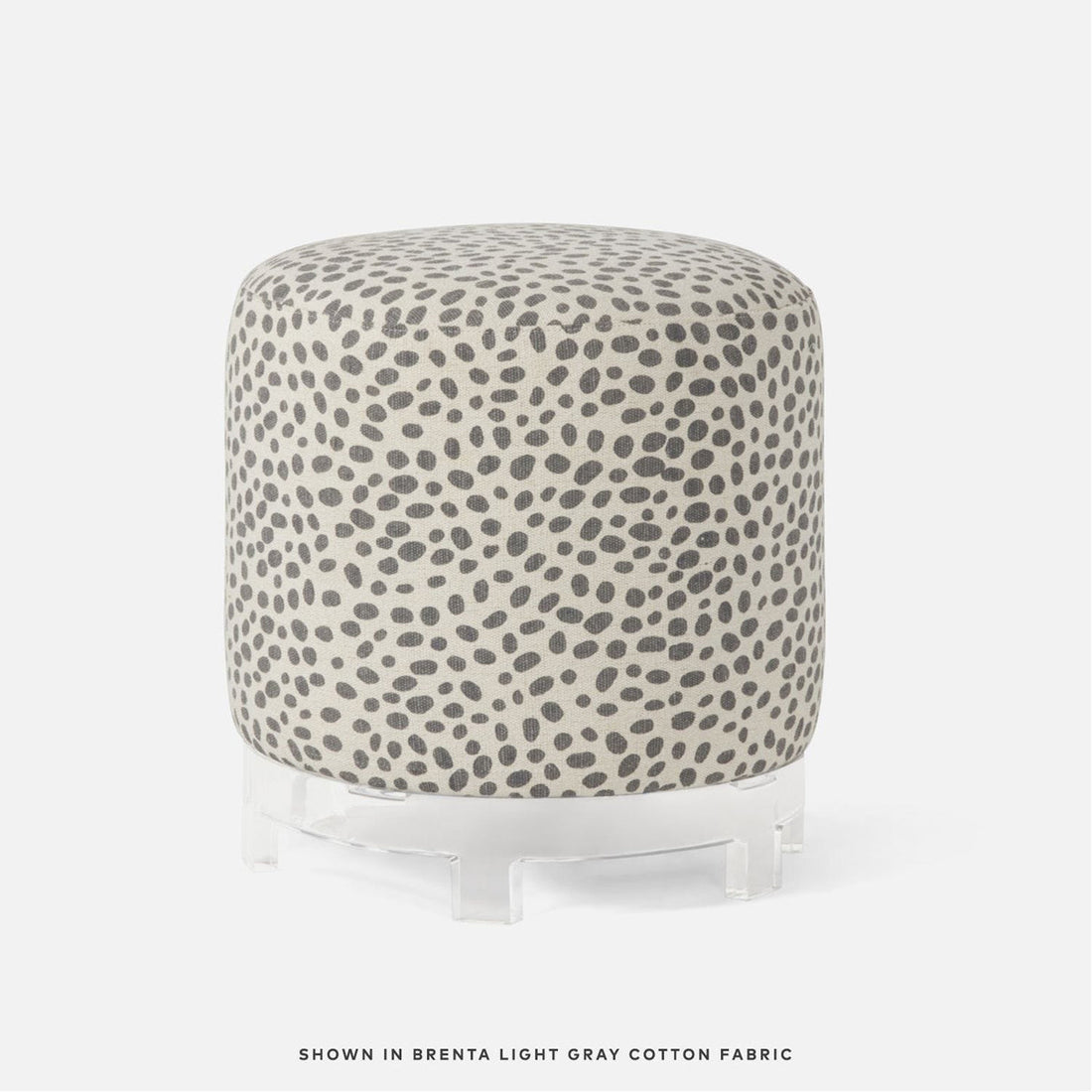 Made Goods Briar Upholstered Stool in Mondego Cotton Jute