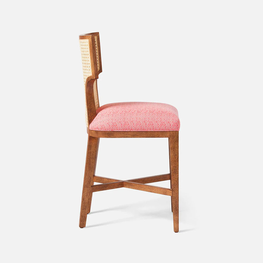 Made Goods Carleen Wingback Cane Counter Stool in Aras Mohair