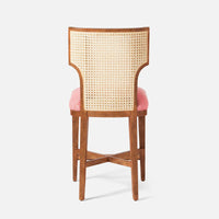 Made Goods Carleen Wingback Cane Counter Stool in Humboldt Cotton Jute