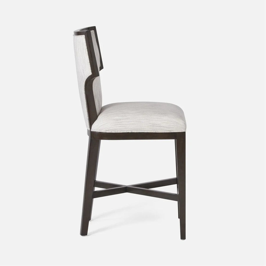Made Goods Carleen Wingback Counter Stool in Mondego Cotton Jute
