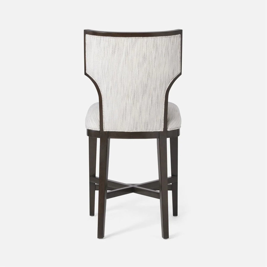 Made Goods Carleen Wingback Counter Stool in Aras Sand Mohair