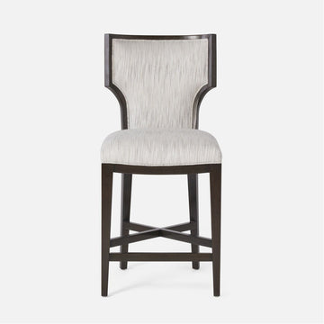 Made Goods Carleen Wingback Counter Stool in Volta Fabric