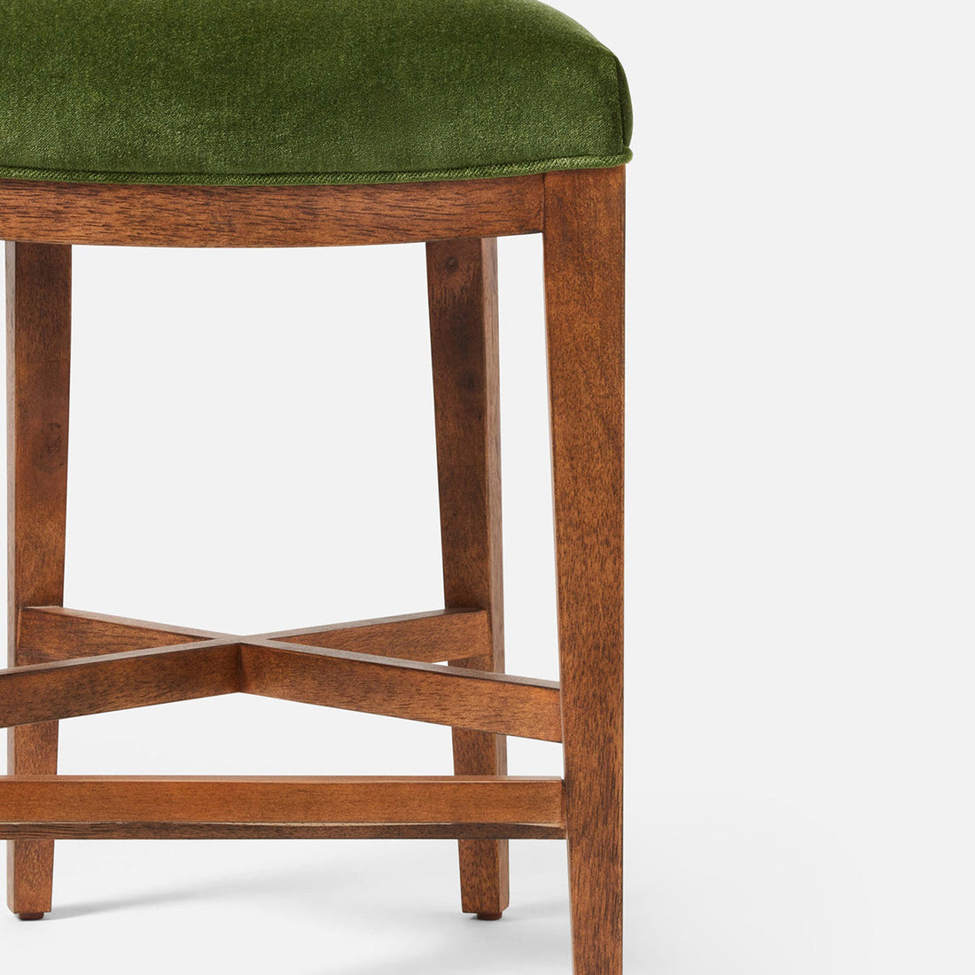Made Goods Carleen Wingback Counter Stool in Weser Fabric