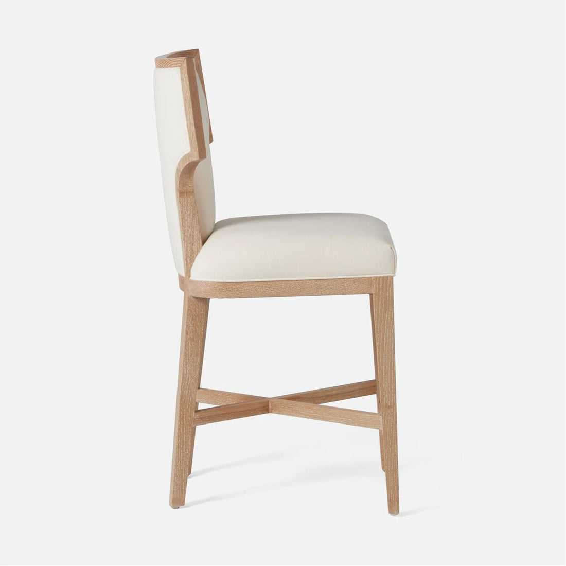 Made Goods Carleen Wingback Counter Stool in Ettrick Cotton Jute