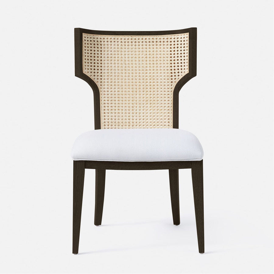Made Goods Carleen Wingback Cane Dining Chair in Ettrick Cotton Jute