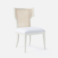 Made Goods Carleen Cane Wingback Dining Chair in Lambro Boucle