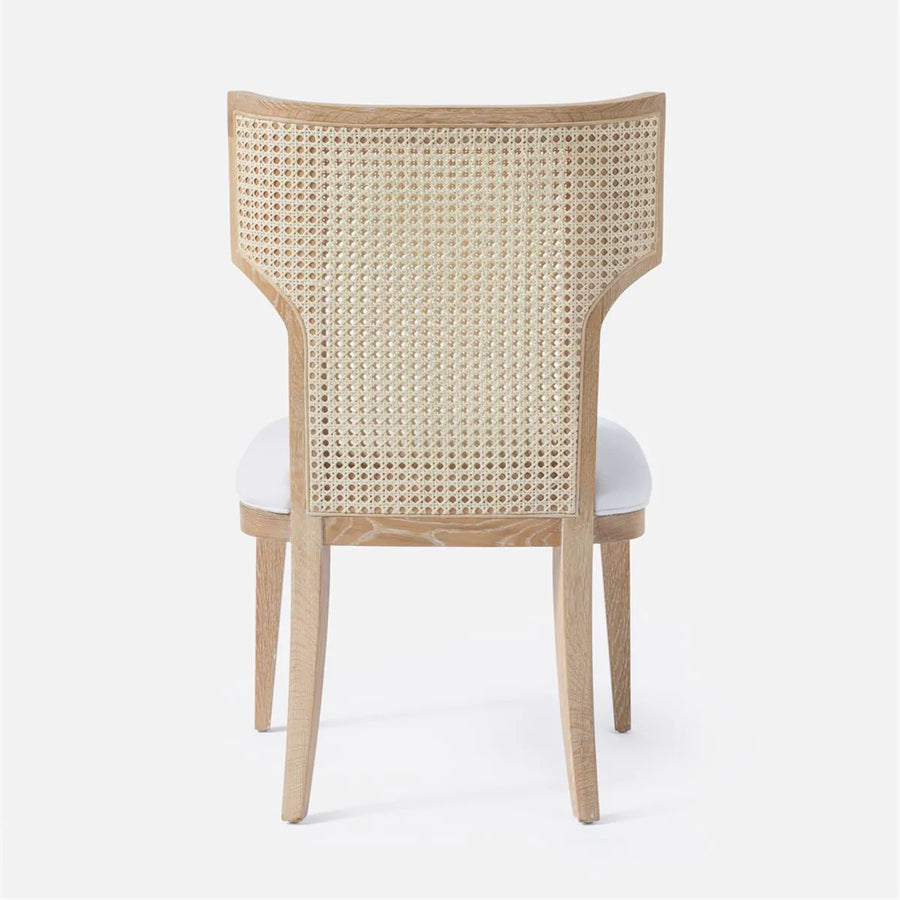 Made Goods Carleen Wingback Cane Dining Chair in Pagua Fabric